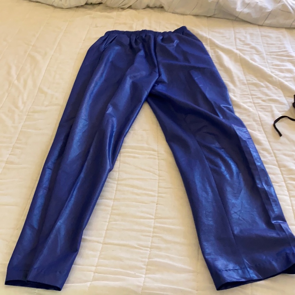 Anna of California blue pants suit with jacket and pants